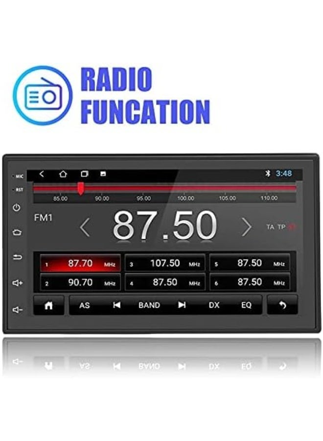 Roadstar 7in 2 Din Android 10 Radio GPS Navigation Bluetooth Universal Audio Car Stereo AM/FM USB Full HD Touch Screen - Image 2
